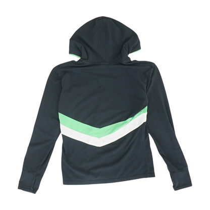 Black Color Block 1/4 Zip Pullover