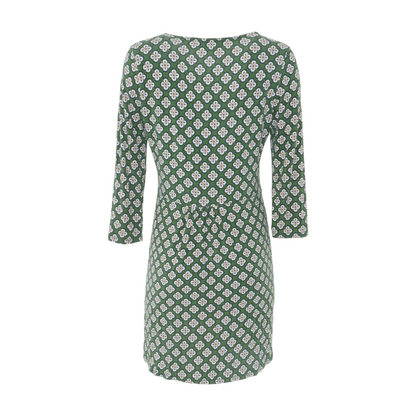 Green Abstract Mini Dress