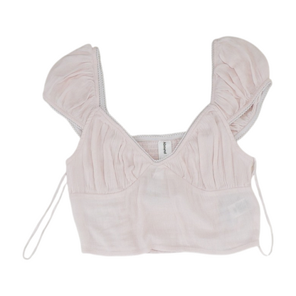 Pink Cropped Blouse