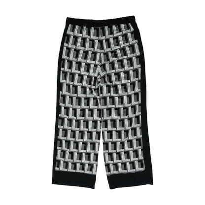 Black Abstract Pants