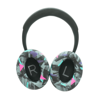 Black Noise Cancelling 700 Headphones With Multicolored Earpads