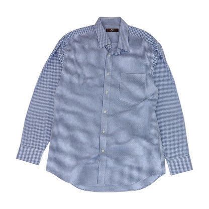 Blue Check Long Sleeve Button Down