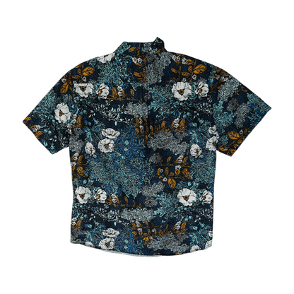 Multi Floral Short Sleeve Button Down