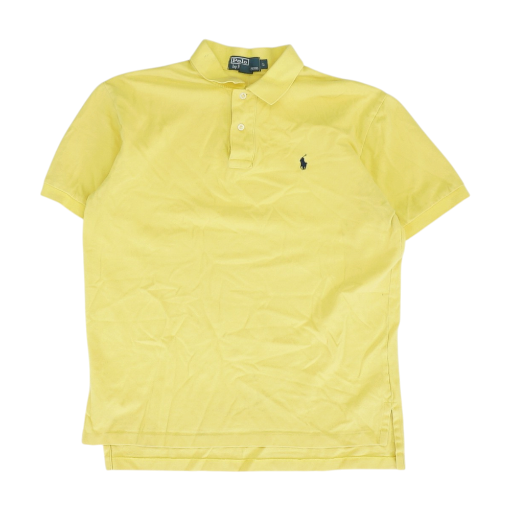 Yellow Solid Short Sleeve Polo