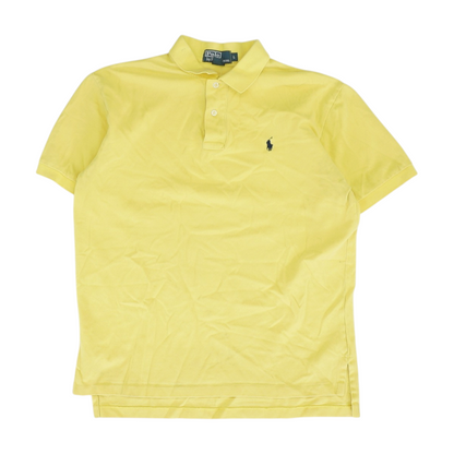 Yellow Solid Short Sleeve Polo