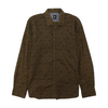 Brown Print Long Sleeve Button Down