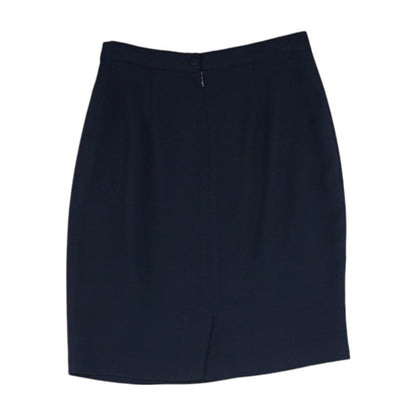 Navy Solid Mini Skirt