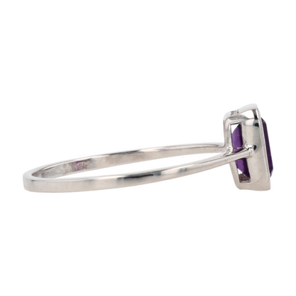 1/2 ctw Sterling Silver Amethyst Fashion Ring