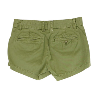 Green Solid Chino Shorts