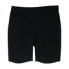 Black Solid Casual Shorts