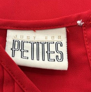 Vintage Red Petite Blouse