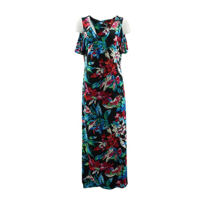 Black Floral Maxi Dress