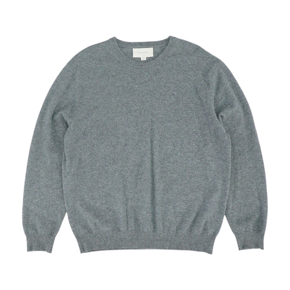 Gray Solid Pullover Sweater