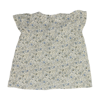 Beige Floral Blouse