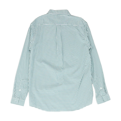 Green Check Long Sleeve Button Down