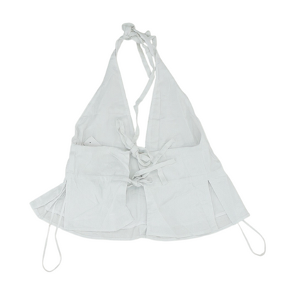 White Cropped Blouse