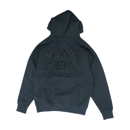 Black Solid Hoodie Pullover