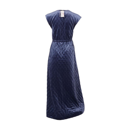 Blue Solid Dress