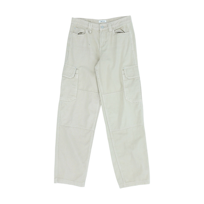 Beige Regular Pants