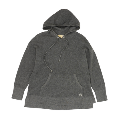 Gray Plus Solid Hoodie Pullover