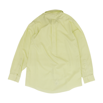 Lime Check Long Sleeve Button Down