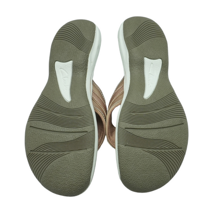 Rose Gold Flip-Flop Sandals