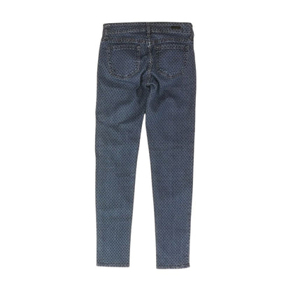 Navy Polka Dot Skinny Leg Jeans