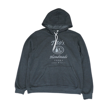 Gray Solid Hoodie Pullover