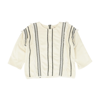 Beige Striped Blouse