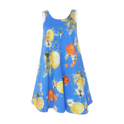 Maeve Blue Graphic Mini Dress – Image 1
