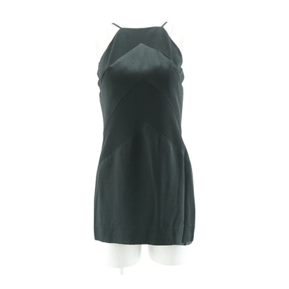Black Color Block Mini Dress