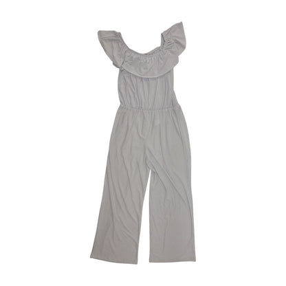 White Solid Jumpsuit