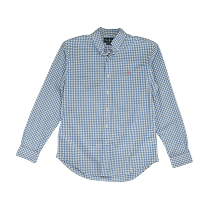 Blue Check Long Sleeve Button Down