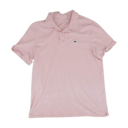 Pink Solid Short Sleeve Polo