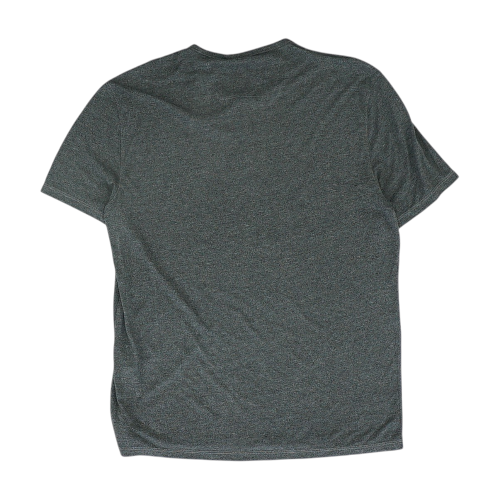 Gray Solid Henley T-Shirt