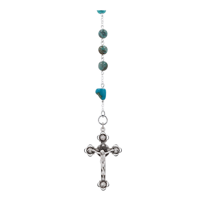 Sterling Silver Turquoise Beaded Necklace