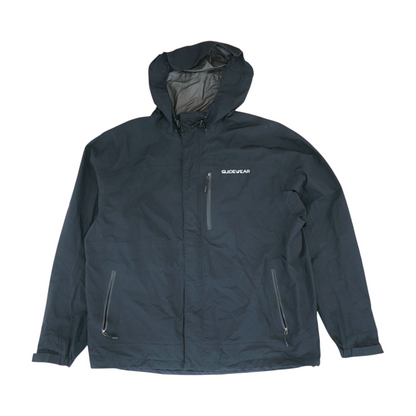 Black Solid Rain Jacket