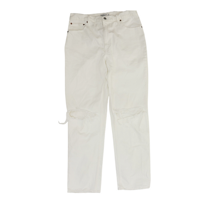 White Straight Jeans