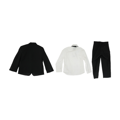 Black Solid 4pc Suit
