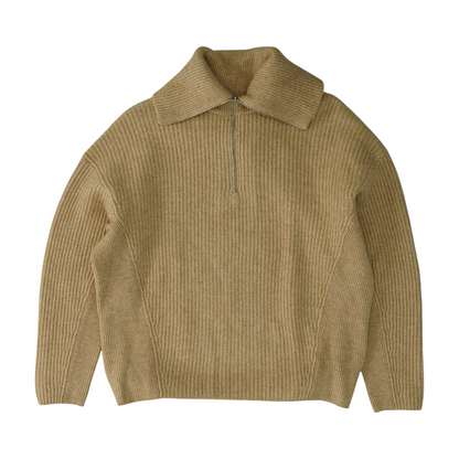 Beige 1/4 Zip Sweater