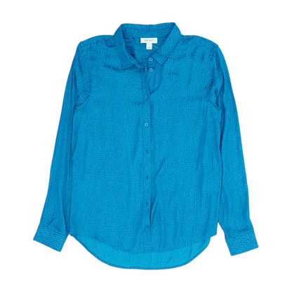 Blue Print Button Down