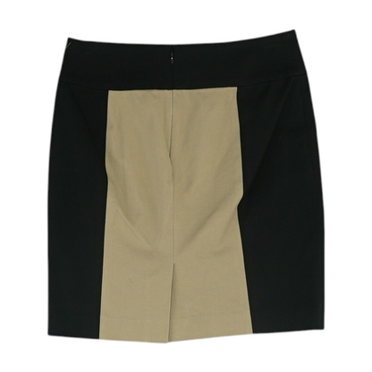 Black Petite Color Block Mini Skirt