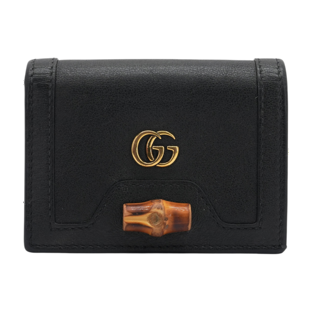 Diana Card Case Wallet in Black