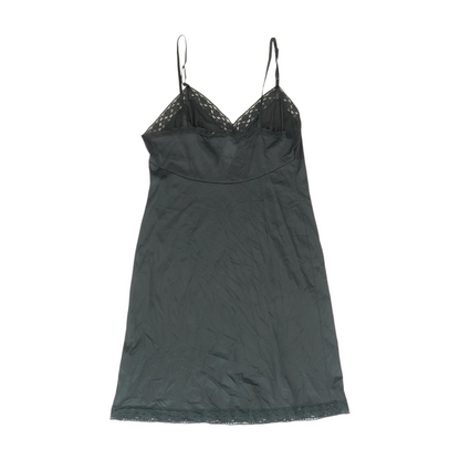 Vintage Black Solid Nightgown