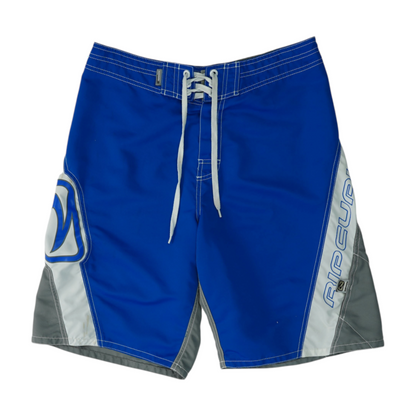 Blue Color Block Swim Bottom