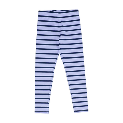 Purple Striped Fashion Leggings