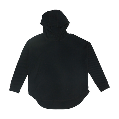 Black Solid Hoodie Pullover