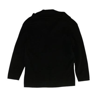 Vintage Uniform Acrylic-Cotton Blend Knit Long Sleeve Polo Sweater