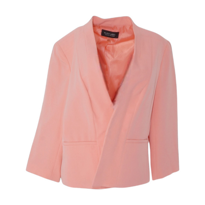 Peach Solid Blazer