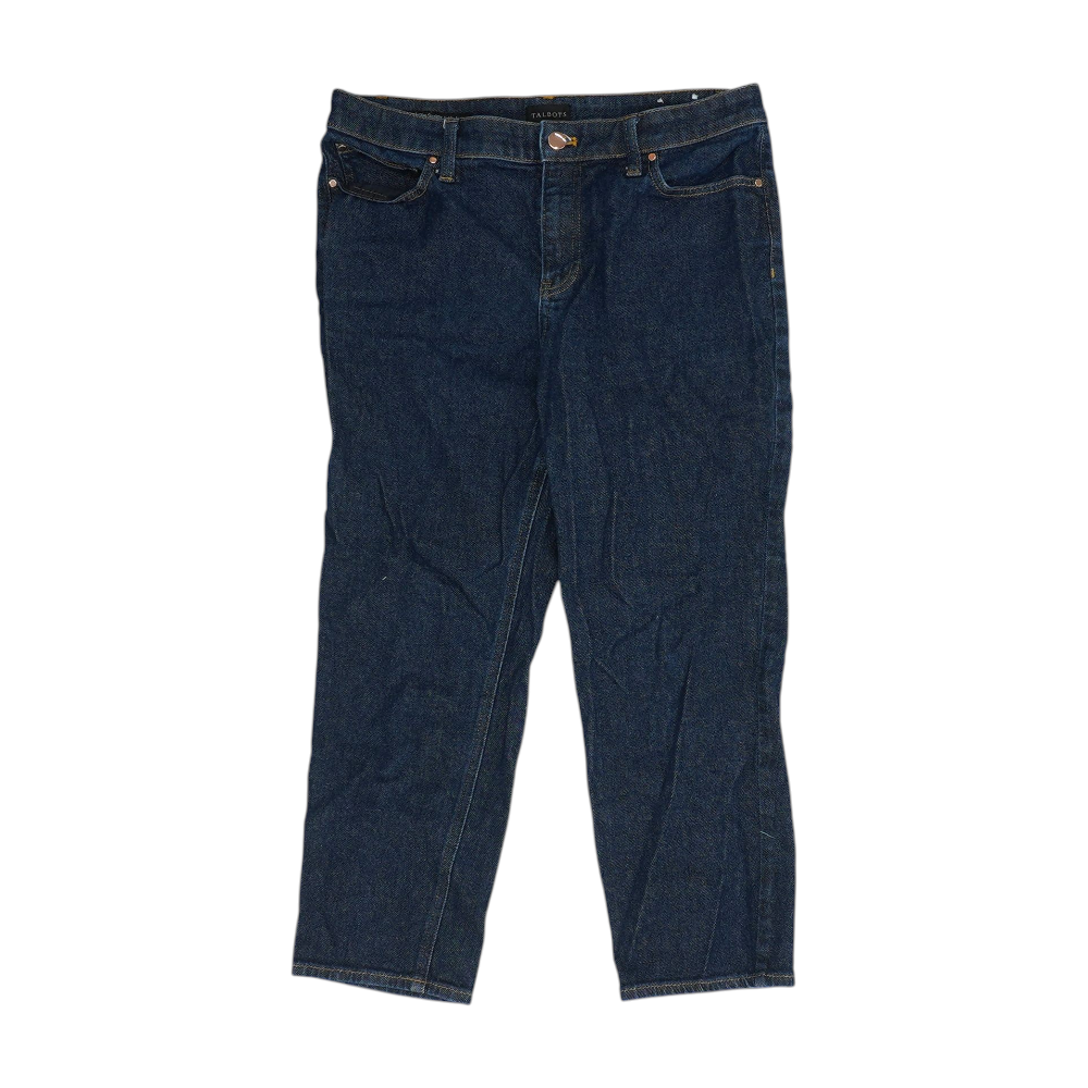 Navy Petite Straight Jeans